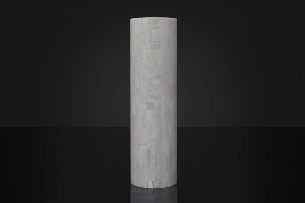 White Onyx Cylindrical Floor Lamp