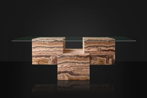 Triple Cube Onyx Dining Room Table