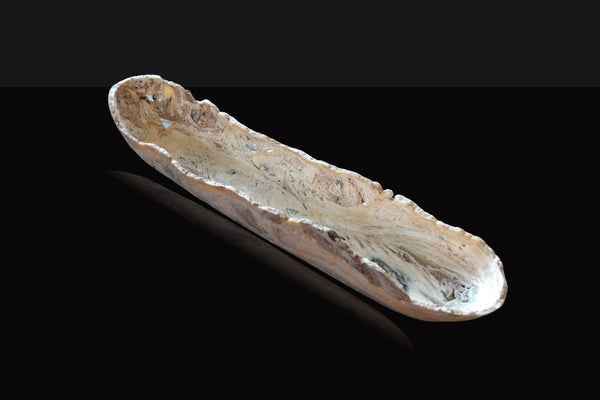 Cream Onyx Raw Edge Vessel Centerpiece