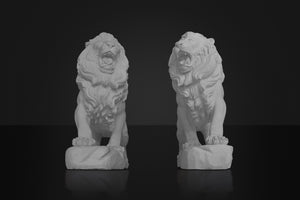 Lion Sculpture Set