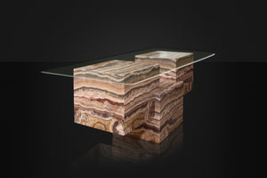 Triple Cube Onyx Dining Room Table