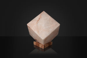 Cubed Onyx Table Lamp with Triangular Base